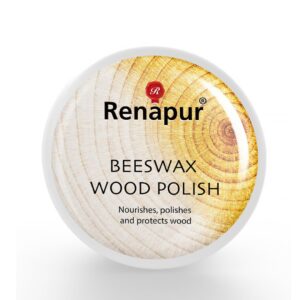 renapur premium beeswax wood polish - natural furniture polish & conditioner - nourishes, polishes, and protects all wood types - food-safe - ideal for wooden surfaces & furniture (6.7 fl oz)