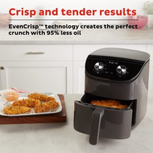 Instant Pot Essentials 4QT Air Fryer with EvenCrisp Technology that Crisps and Reheats, Easily Adjust Time & Temperature For Quick Meals, 100+ In-App Recipes, from the Makers of Instant Pot, Black