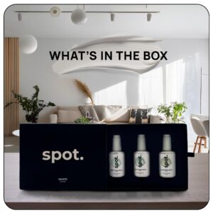 spot. Touch Up-Paint, Matte Finish, for Cabinets, Walls, Windows, Doors, and Furniture, 3 Color Kit Matches 90% of Surfaces, White 3 Pack