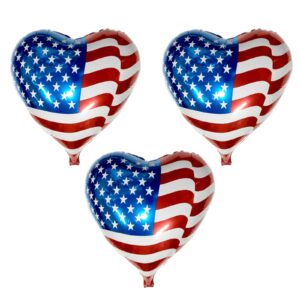 mllxon 4th of july balloons, american flag balloons, patriotic balloons for independence day party decorations supplies