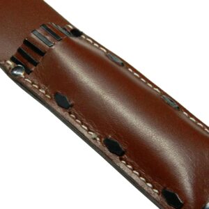 World War US M6 Leather Sheath for M3 Trench Knife Premium scabbard Drum Dyed Leather (Tan)