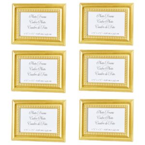 Kate Aspen 12PCS Gold Beaded Frame Place Card/Photo Holder, Place Cards Included, Wedding, Bridal Shower, Anniversary Party Decorations