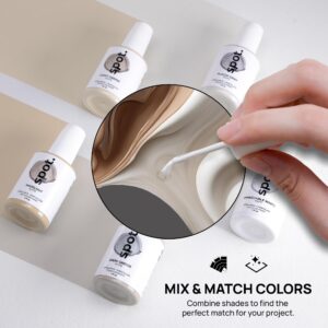 spot. Touch Up-Paint, Matte Finish, for Cabinets, Walls, Windows, Doors, and Furniture, 3 Color Kit Matches 90% of Surfaces, White 3 Pack