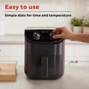 Instant Pot Essentials 4QT Air Fryer with EvenCrisp Technology that Crisps and Reheats, Easily Adjust Time & Temperature For Quick Meals, 100+ In-App Recipes, from the Makers of Instant Pot, Black