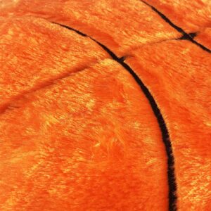 TONGMAN Basketball Plush Pillow Basketball Pillow Fluffy Durable Stuffed Basketball Throw Pillow Office Sofa Decorative Cushions（18 cm/45 inches） Soft and Durable Sports toyball Pillow