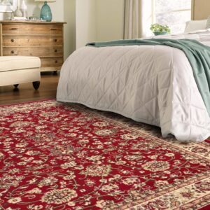 Rugs.com Yasmin Collection Rug – 6' x 9' Burgundy Medium Rug Perfect for Bedrooms, Dining Rooms, Living Rooms