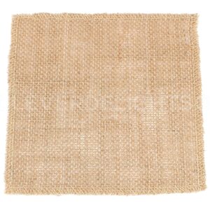 CleverDelights 6" Burlap Squares - 12 Pack - Premium Jute Burlap - Finished Edges