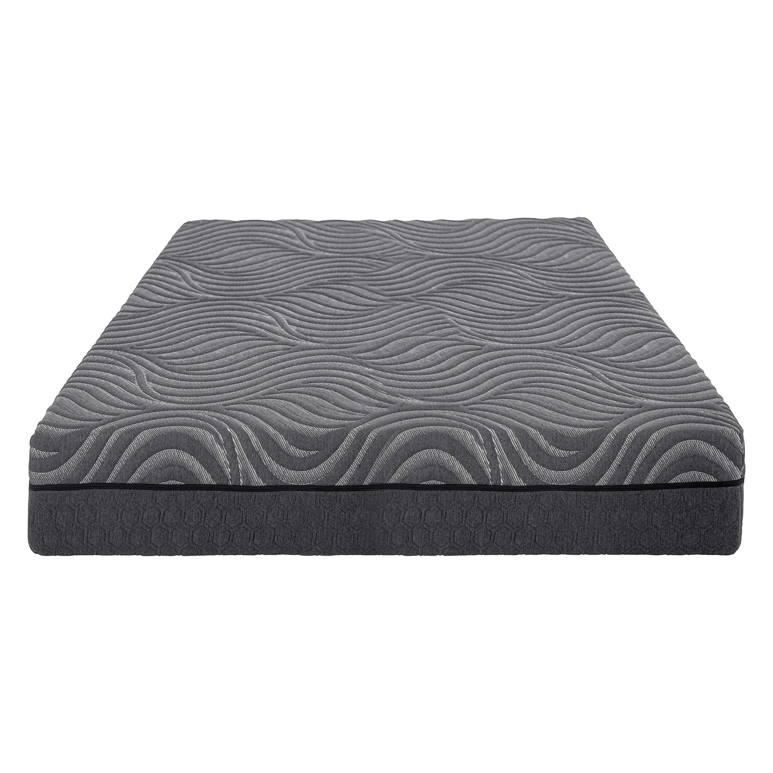 Lexicon Mclawren 8-Inch Memory Foam Hybrid Mattress, Full, Gray