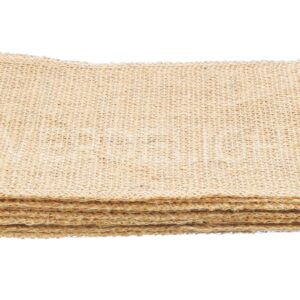 CleverDelights 6" Burlap Squares - 12 Pack - Premium Jute Burlap - Finished Edges