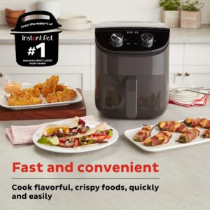 Instant Pot Essentials 4QT Air Fryer with EvenCrisp Technology that Crisps and Reheats, Easily Adjust Time & Temperature For Quick Meals, 100+ In-App Recipes, from the Makers of Instant Pot, Black