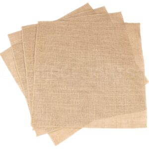 CleverDelights 20 Inch Burlap Squares - 12 Pack - Premium Jute Burlap - Finished Edges - 20" x 20"