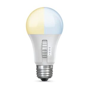 feit electric led color selectable timer intellibulb - a19 with an e26 medium base light bulb - 60w equivalent - 15 year life - 800 lumen - 2700k soft white and 5000k daylight