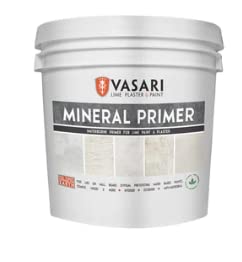 vasari lime plaster & paint | mineral primer| made from natural lime and powdered marble | size: 1 gallon