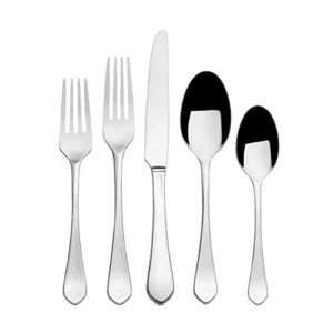 mikasa colson 18/10 20 piece stainless steel flatware set, service for 4