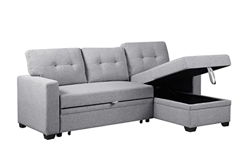 Devion Furniture DVV-5012 Sofabed, Light Gray