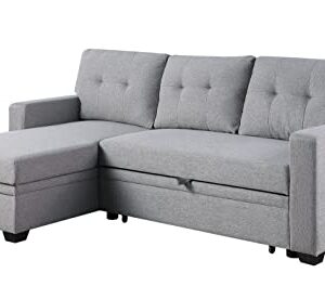 Devion Furniture DVV-5012 Sofabed, Light Gray