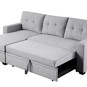 Devion Furniture DVV-5012 Sofabed, Light Gray