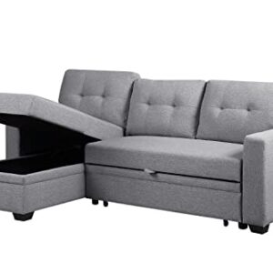 Devion Furniture DVV-5012 Sofabed, Light Gray