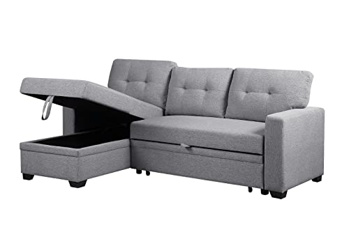 Devion Furniture DVV-5012 Sofabed, Light Gray