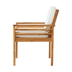 Alaterre Furniture Okemo Outdoor Dining Chairs, Natural