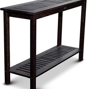 TisYourSeason Wood Console Table Outdoor Patio Furniture (Espresso)