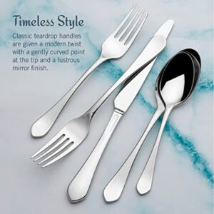 Mikasa Colson 18/10 20 Piece Stainless Steel Flatware Set, Service For 4