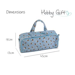 Hobby Gift Knitting Bag with Pin Case, Blue Bee (MRHG4700E)