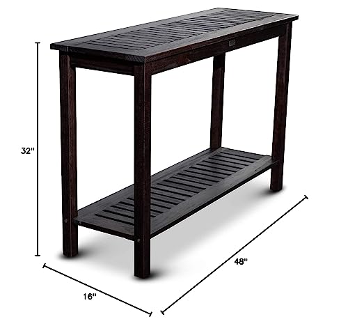 TisYourSeason Wood Console Table Outdoor Patio Furniture (Espresso)