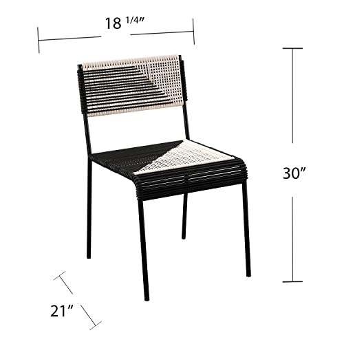 SEI Furniture Watkindale Outdoor Chair Set-2pc, Black