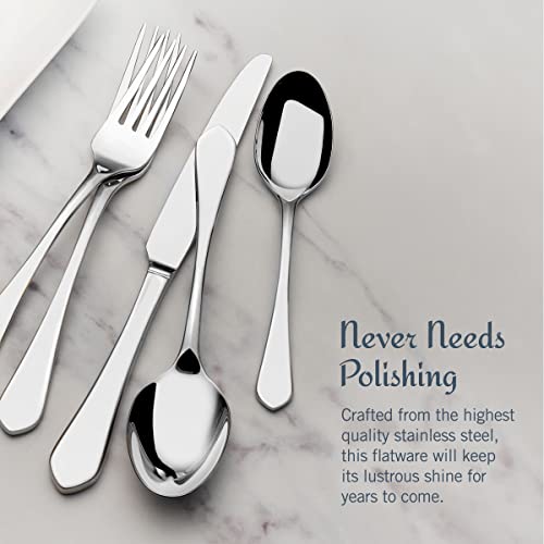 Mikasa Colson 18/10 20 Piece Stainless Steel Flatware Set, Service For 4