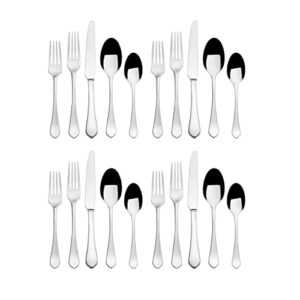 Mikasa Colson 18/10 20 Piece Stainless Steel Flatware Set, Service For 4