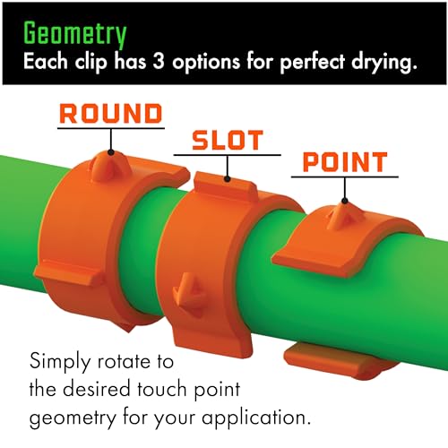 Erecta-Rack Touch Point Drying Clips for Drying Man Doors, Cabinet Doors & Trim, Prevents Touch Ups, Reduce Point of Contact for All Painters, for Use with Erecta-Rack 10 Level Paint Drying Rack Kit