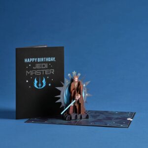 Lovepop Star Wars™ Obi-Wan Kenobi™ Birthday Pop-up – Birthday Card – Handcrafted 3D Pop-Up Greeting Card – Birthday Card, 5 x 7”