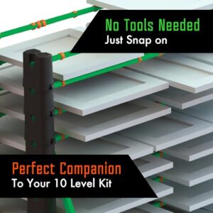 Erecta-Rack Touch Point Drying Clips for Drying Man Doors, Cabinet Doors & Trim, Prevents Touch Ups, Reduce Point of Contact for All Painters, for Use with Erecta-Rack 10 Level Paint Drying Rack Kit