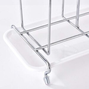 Kichvoe Dryer Mug Holder Stand Cup Drying Rack Stand, Metal Glass Mug Draining Tray Organizer Hanging Shelf Drinking Glass Drainer Stand for Kitchen Mug Mug Mug Holder