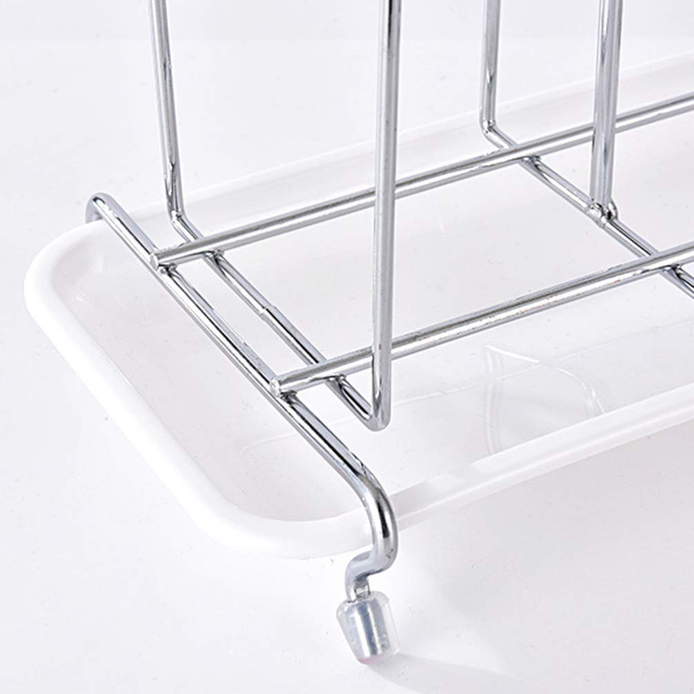 Kichvoe Dryer Mug Holder Stand Cup Drying Rack Stand, Metal Glass Mug Draining Tray Organizer Hanging Shelf Drinking Glass Drainer Stand for Kitchen Mug Mug Mug Holder