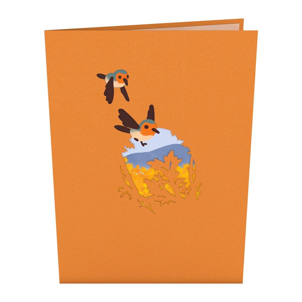 Lovepop Thanksgiving Pop-Up Card for Her and Him - 3D Holiday Greeting for Boys, Girls, Men, Women - Give Thanks Jar 5" x 7" Fox - Blank Note Card & Envelope Included