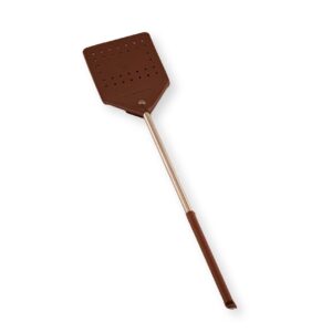 Leather Fly Swatter - Cognac - Pack of 2 - Insect Catcher - Insect Catcher - Insect Catcher - Leather Fly Swatter