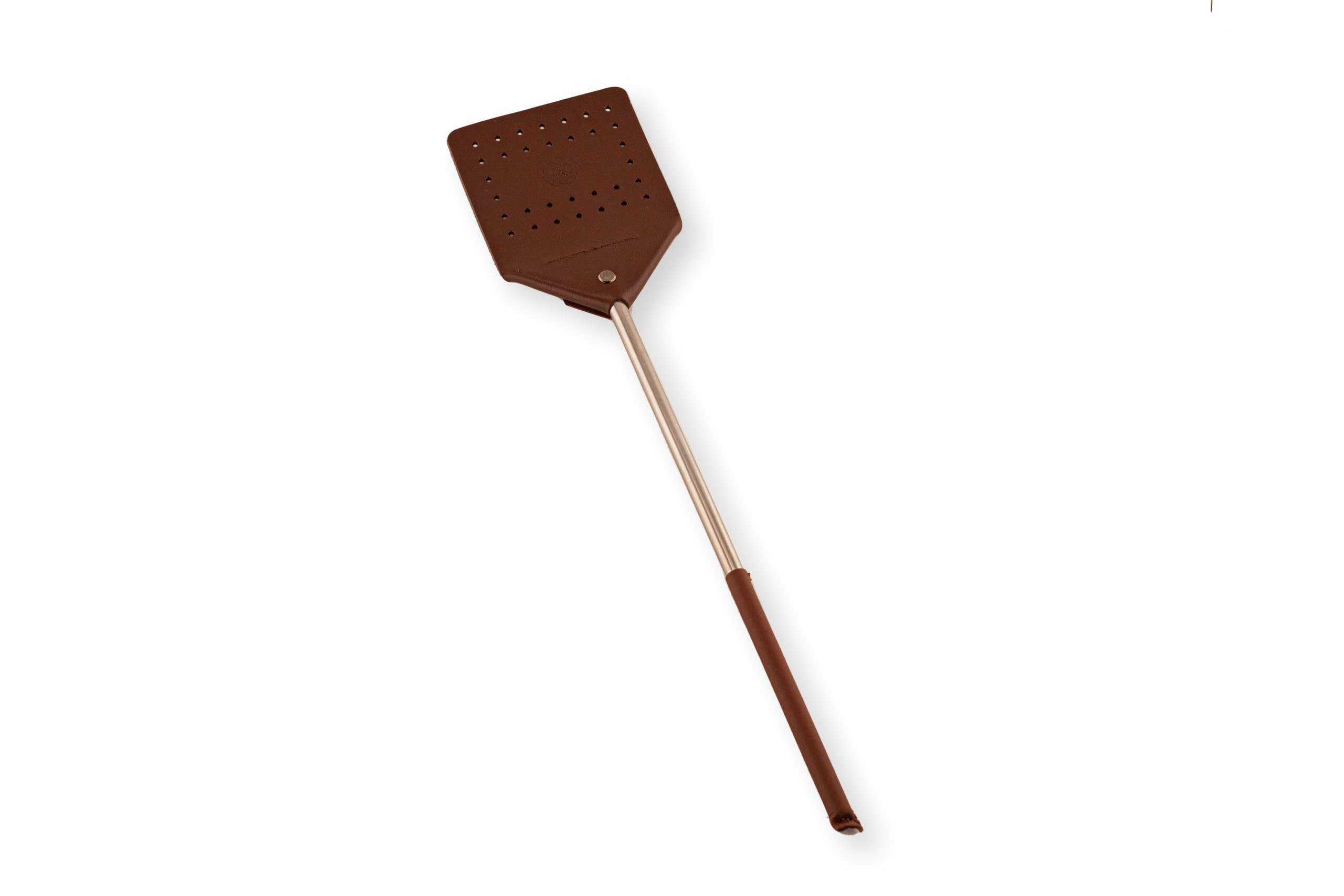 Leather Fly Swatter - Cognac - Pack of 2 - Insect Catcher - Insect Catcher - Insect Catcher - Leather Fly Swatter