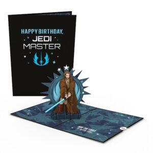 Lovepop Star Wars™ Obi-Wan Kenobi™ Birthday Pop-up – Birthday Card – Handcrafted 3D Pop-Up Greeting Card – Birthday Card, 5 x 7”