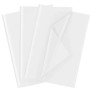 white tissue paper for gift bags, 105 sheets wrapping craft papers bulk for diy artworks flower decoration,12 x 20 inches