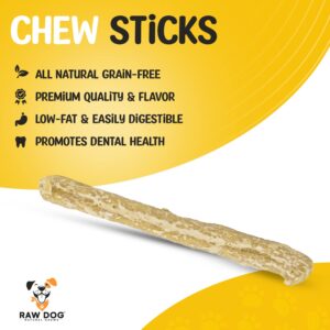 Raw Dog 7" Easy Chew Collagen Stick – 100% All Natural Corium Collagen, All Natural Dog Treats & Dental Chews, Non-GMO Grass Fed Beef, Odor Free