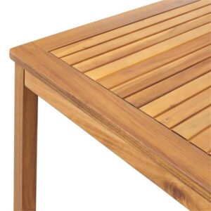 Okemo 26 in. Acacia Wood Outdoor Dining Table - Weather Resistant Hardwood, Four Sturdy Wooden Legs, accommodates 6 for Entertaining - Outdoor Furniture