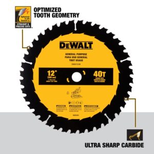 DEWALT 12 in. 40T General Purpose Saw Blade (DWA11240)