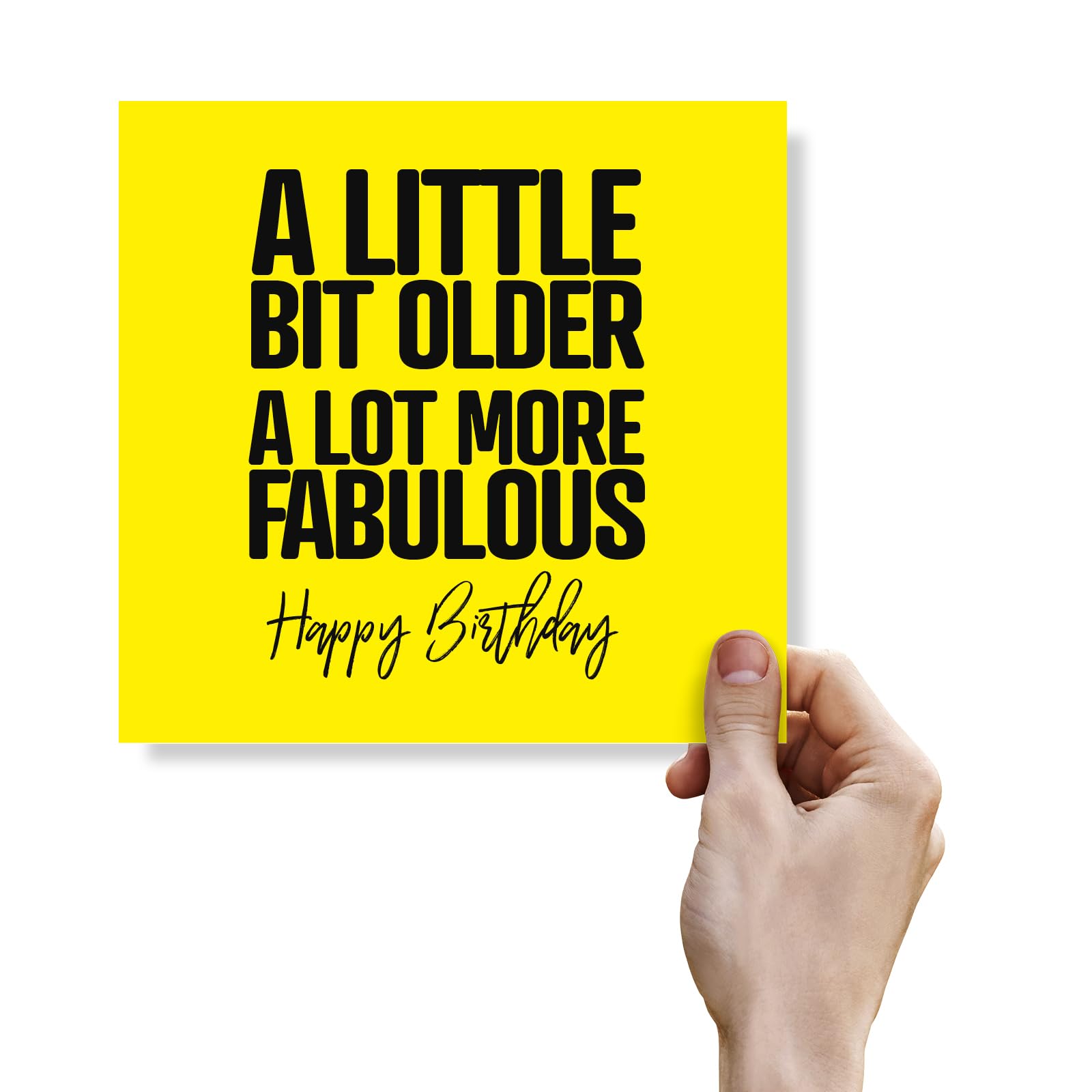 Punkcards - Birthday Card for Friend - 'A little bit older A lot more fabulous' - Best Friend Birthday Card - Birthday Card Friend Female - Special Friend Birthday Card