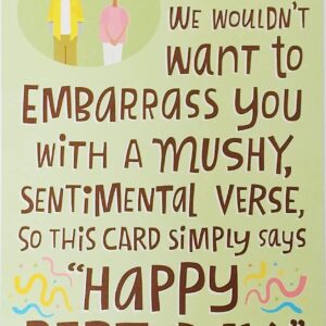 Greeting Card Son We Wouldn't Want To Embarrass You With A Mush Sentimental Verse Funny Happy Birthday