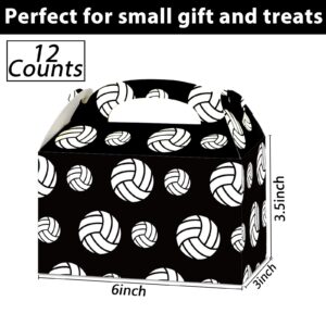 chiazllta Volleyball Gift Treat Box for Team Volleyball Party Candy Goodie Favor Box for Volleyball Theme Birthday Sport Baby Shower Party Supplies Decor