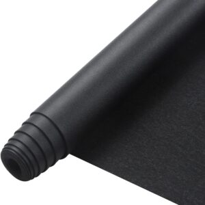 Picheng Smooth Solid Color Faux Leather Sheets 13.8"X53"(35cmX135cm),Soft Faux Leather Roll Very Suitable for Making Crafts,Leather Earrings, Bows,Sewing DIY Projects (Black)