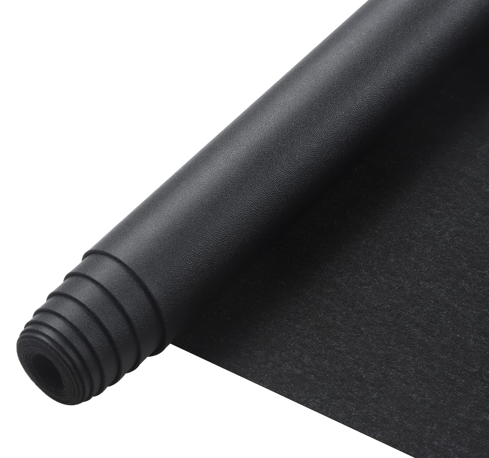 Picheng Smooth Solid Color Faux Leather Sheets 13.8"X53"(35cmX135cm),Soft Faux Leather Roll Very Suitable for Making Crafts,Leather Earrings, Bows,Sewing DIY Projects (Black)