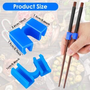 5 Pieces Reusable Chopsticks Helpers Training Chopstick Hinges Connector Training Chopstick for Adults, Beginner, Trainers or Learner (Multicolor)